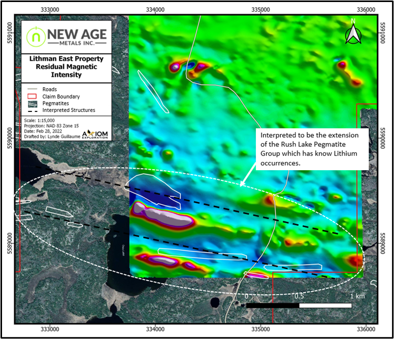 New Age Metals Identifies Additional Prospective Structural Trends From